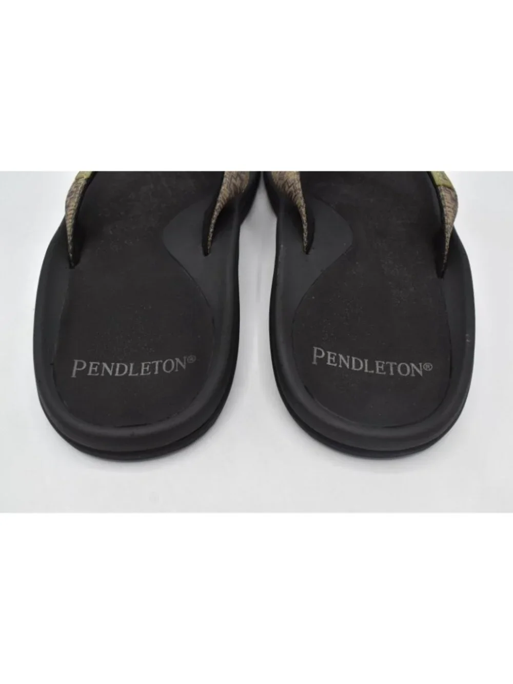 Pendleton Mens Size 9 Harding Thong Olive‎ Flip Flops Sandals Shoes